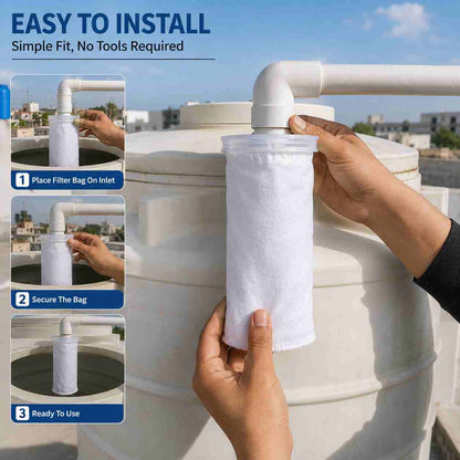 Premium Water Tank Filter Bag – Reusable Sediment & Debris Filter