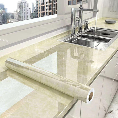 Waterproof Marble Sheets Roll – Self-Adhesive Wall & Furniture Covering